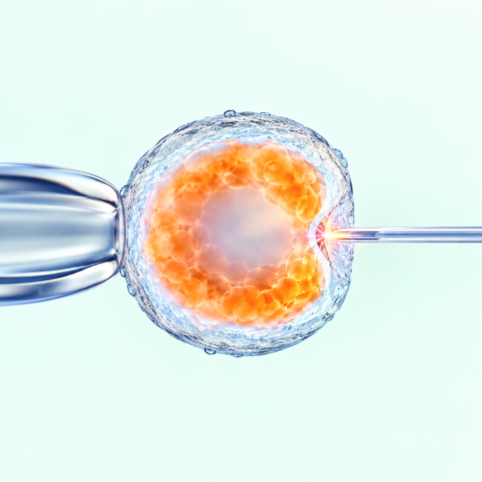 Laser-assisted hatching of an embryo